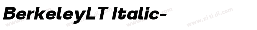 BerkeleyLT Italic字体转换